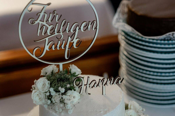 Topper Zur heiligen Taufe