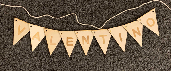 Wimpel Dreieck 9 Buchstaben