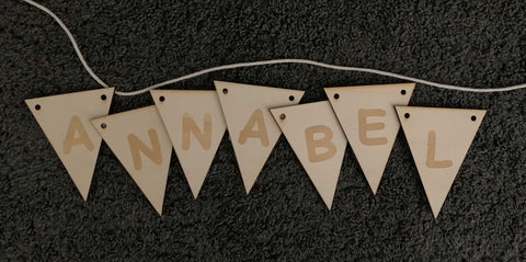 Wimpel Dreieck 7 Buchstaben