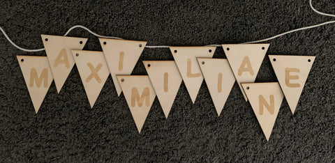 Wimpel Dreieck 10 Buchstaben