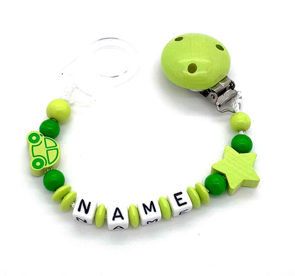 Schnullerkette mit Namen - Auto