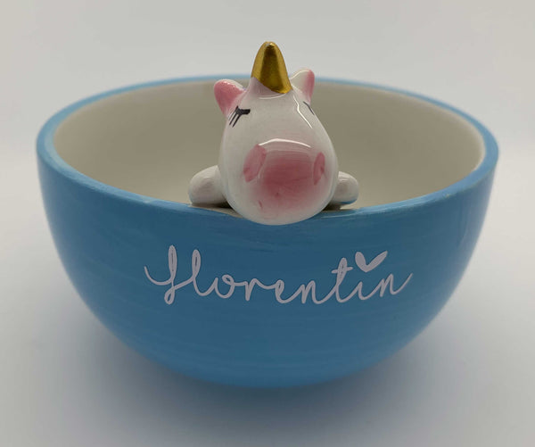 Einhorn Schüssel mit Name