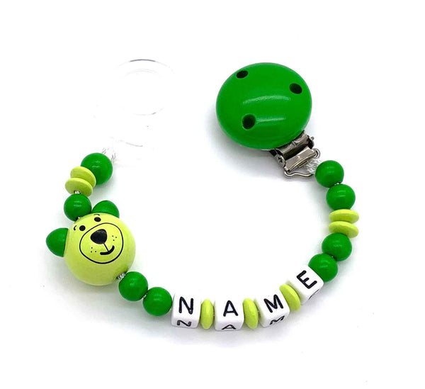 Schnullerkette mit Namen - 3D Bär