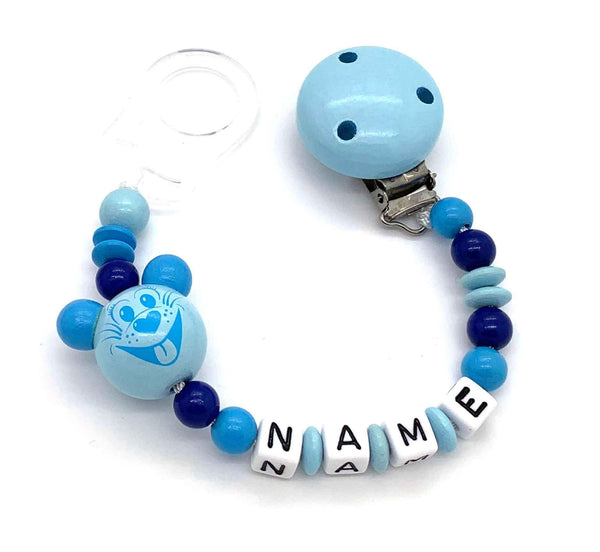 Schnullerkette mit Namen - 3D Maus
