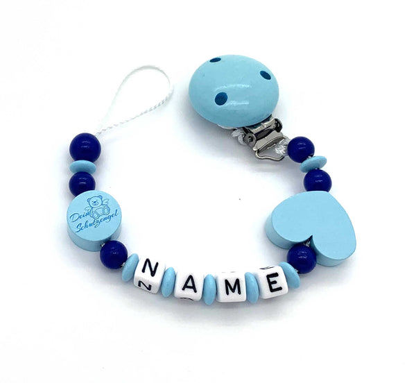 Schnullerkette mit Namen - Schutzengel