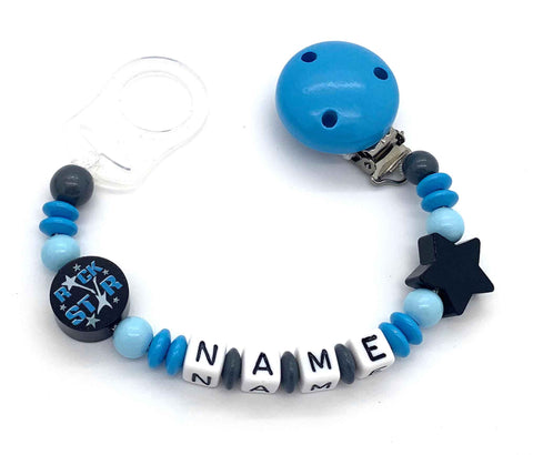 Schnullerkette mit Namen - Rock Star