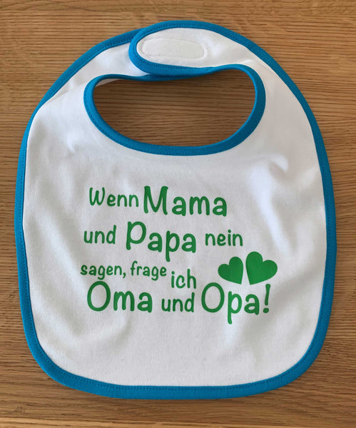 Body und Lätzchen mit Spruch