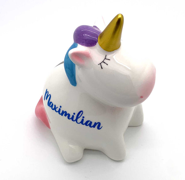 Spardose Einhorn mit Name